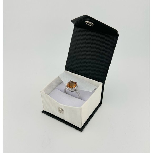 Beautiful 4.11 Ct Cushion cut Lab Grown Zulanite Ring - Sterling (.925) - Size 7 - Picture 10 of 13